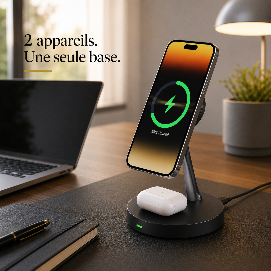 Station de charge 2-en-1