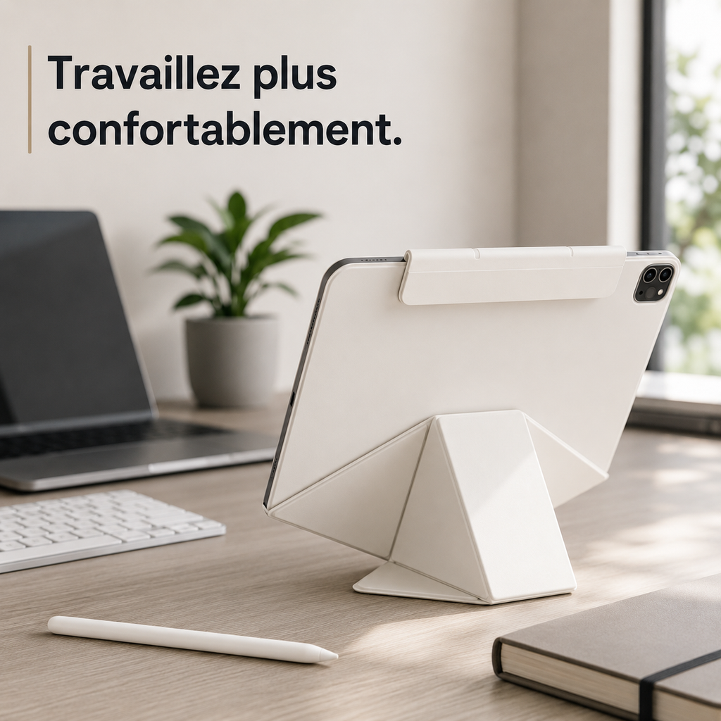 Étui iPad magnétique pliable