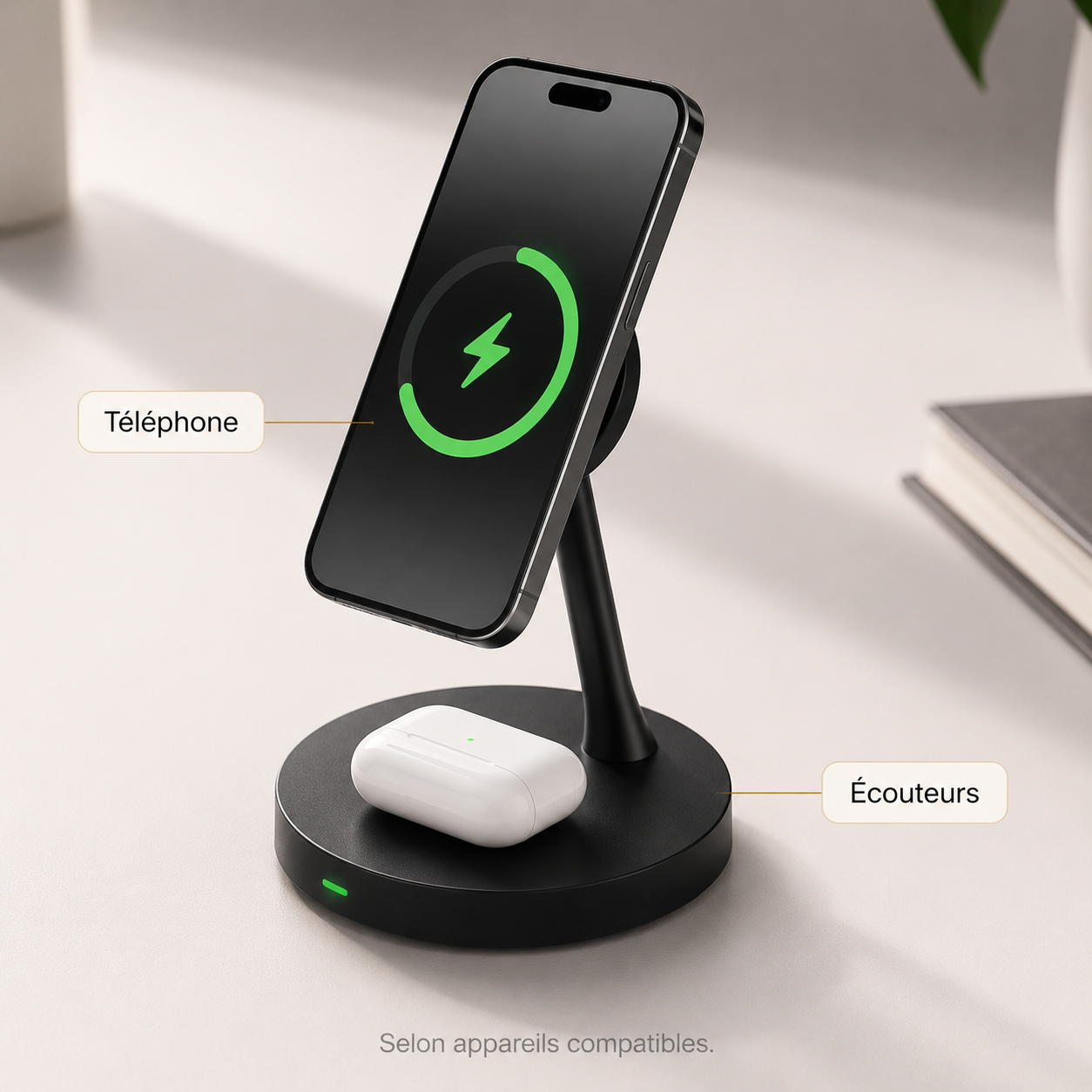 Station de charge 2-en-1