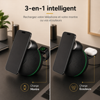 Station de charge 3-en-1 avec enceinte Bluetooth