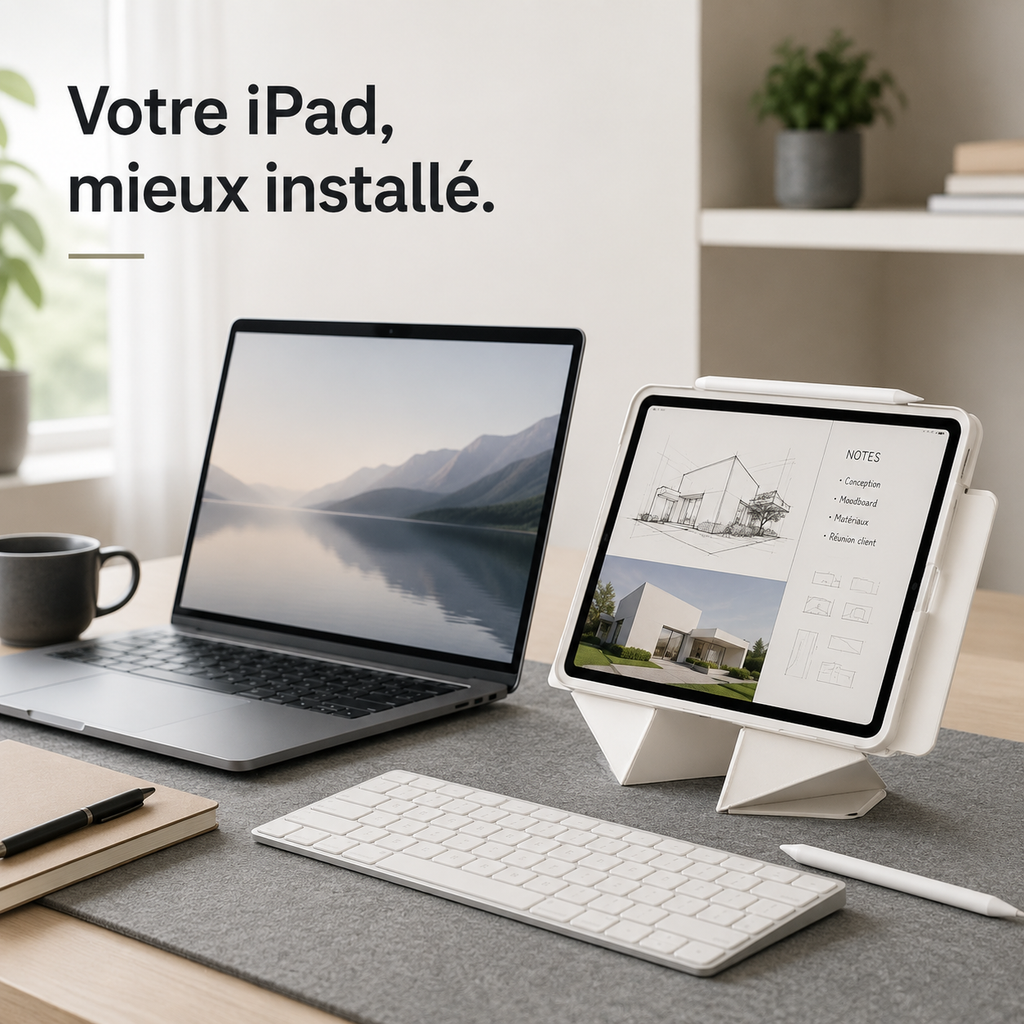Étui iPad magnétique pliable