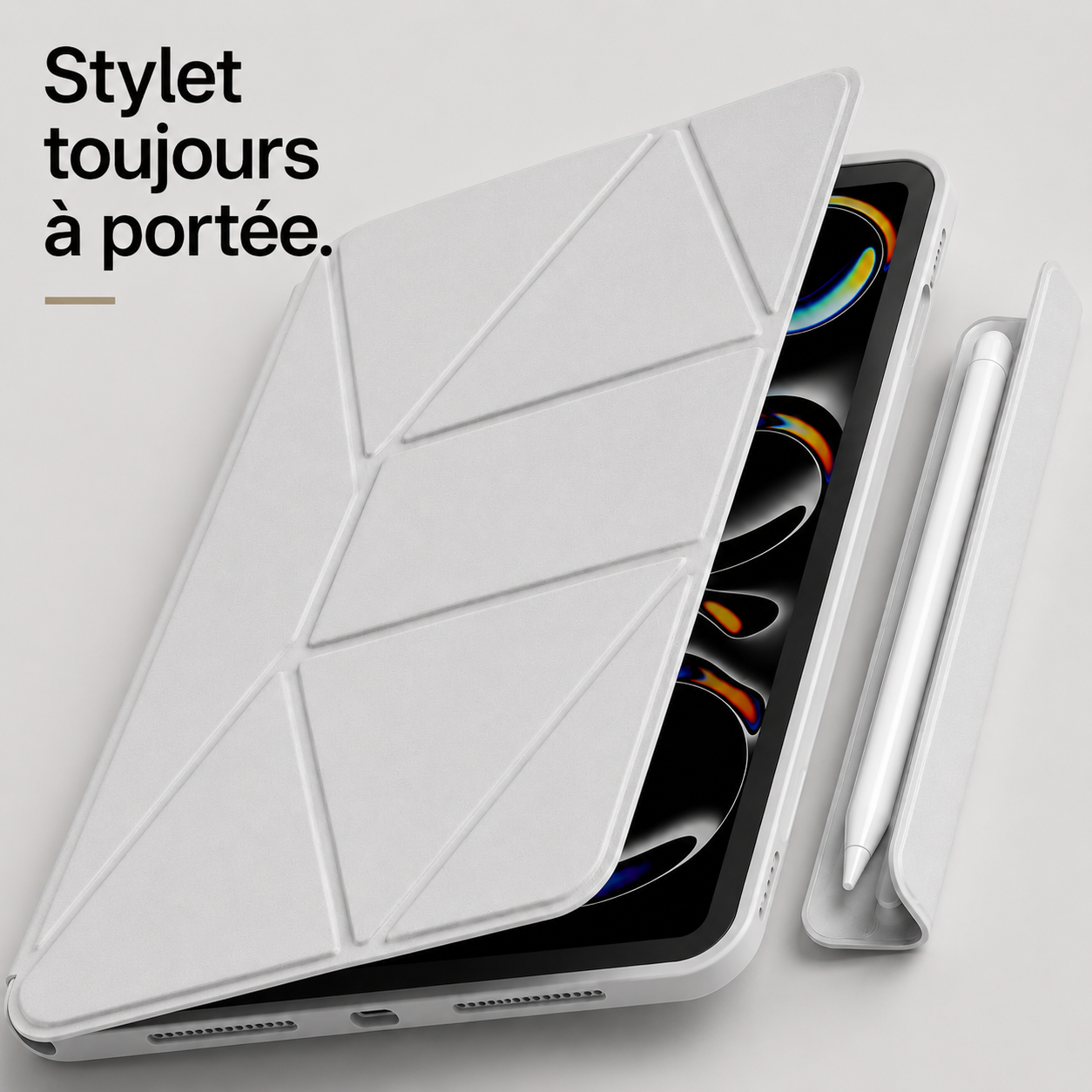 Étui iPad magnétique pliable