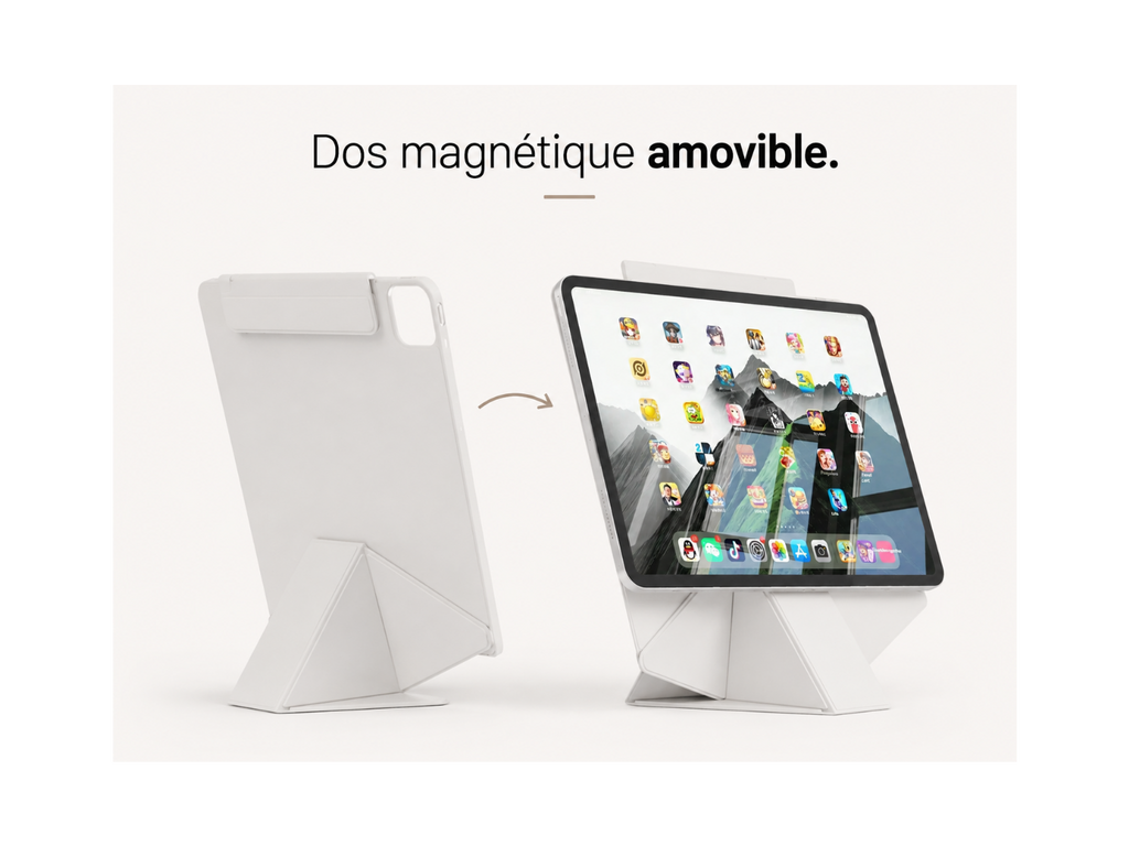 Étui iPad magnétique pliable