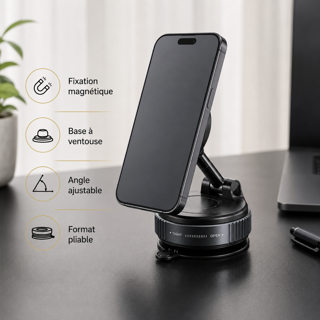 Support magnétique à ventouse Elite Access