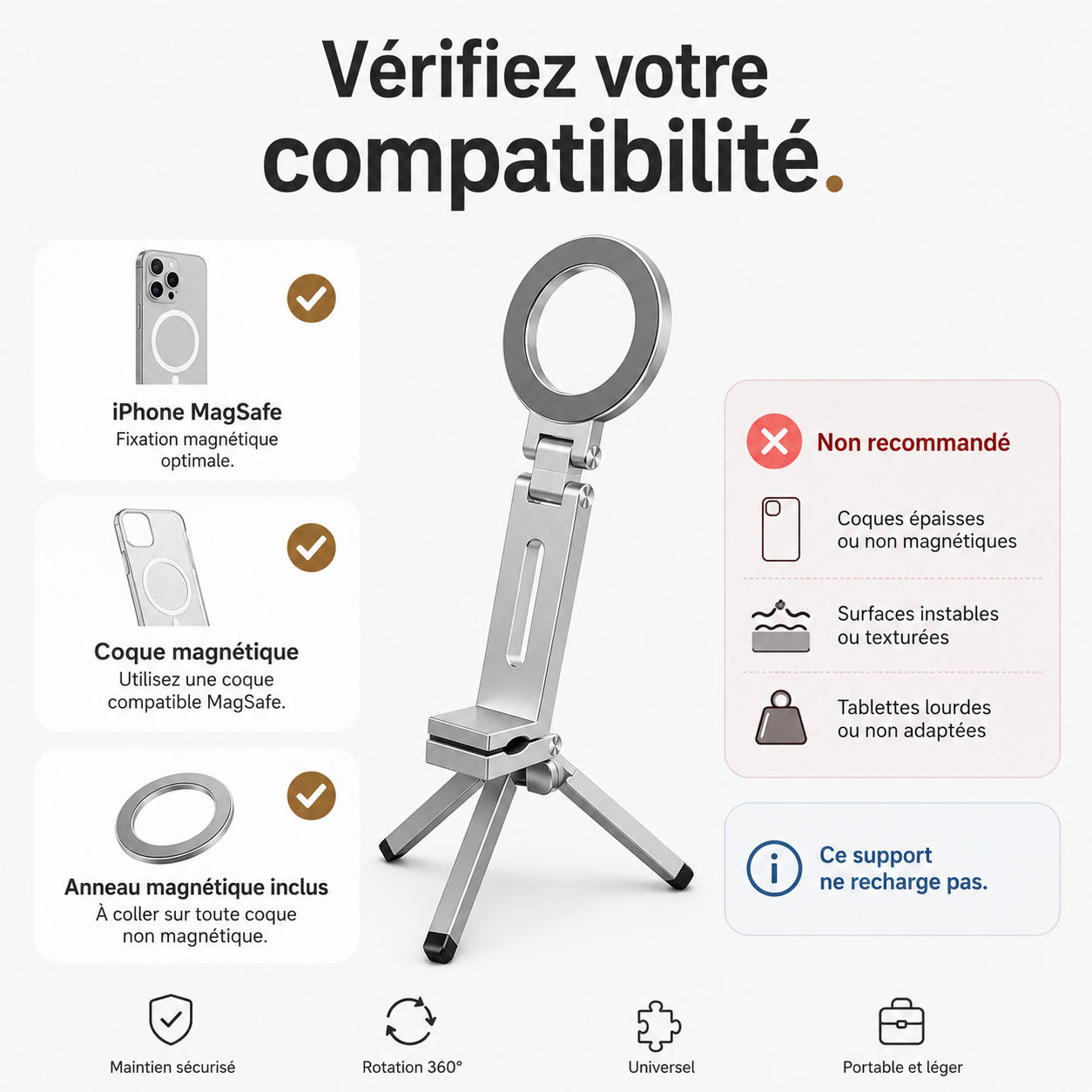 Support magnétique portable Elite Access
