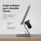 Chargeur pliable compact 3-en-1