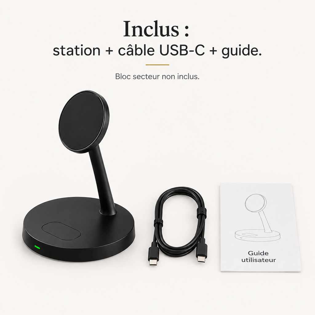 Station de charge 2-en-1
