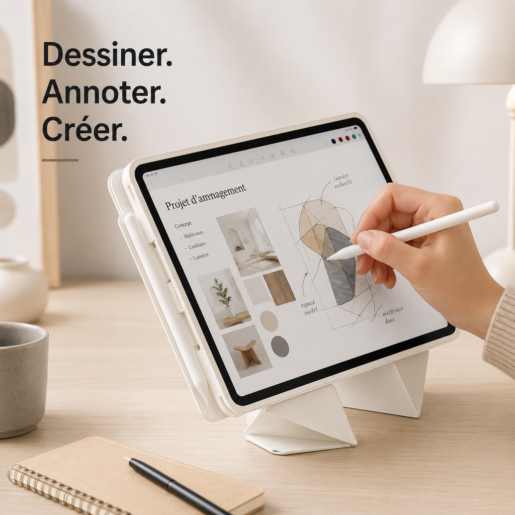 Étui iPad magnétique pliable