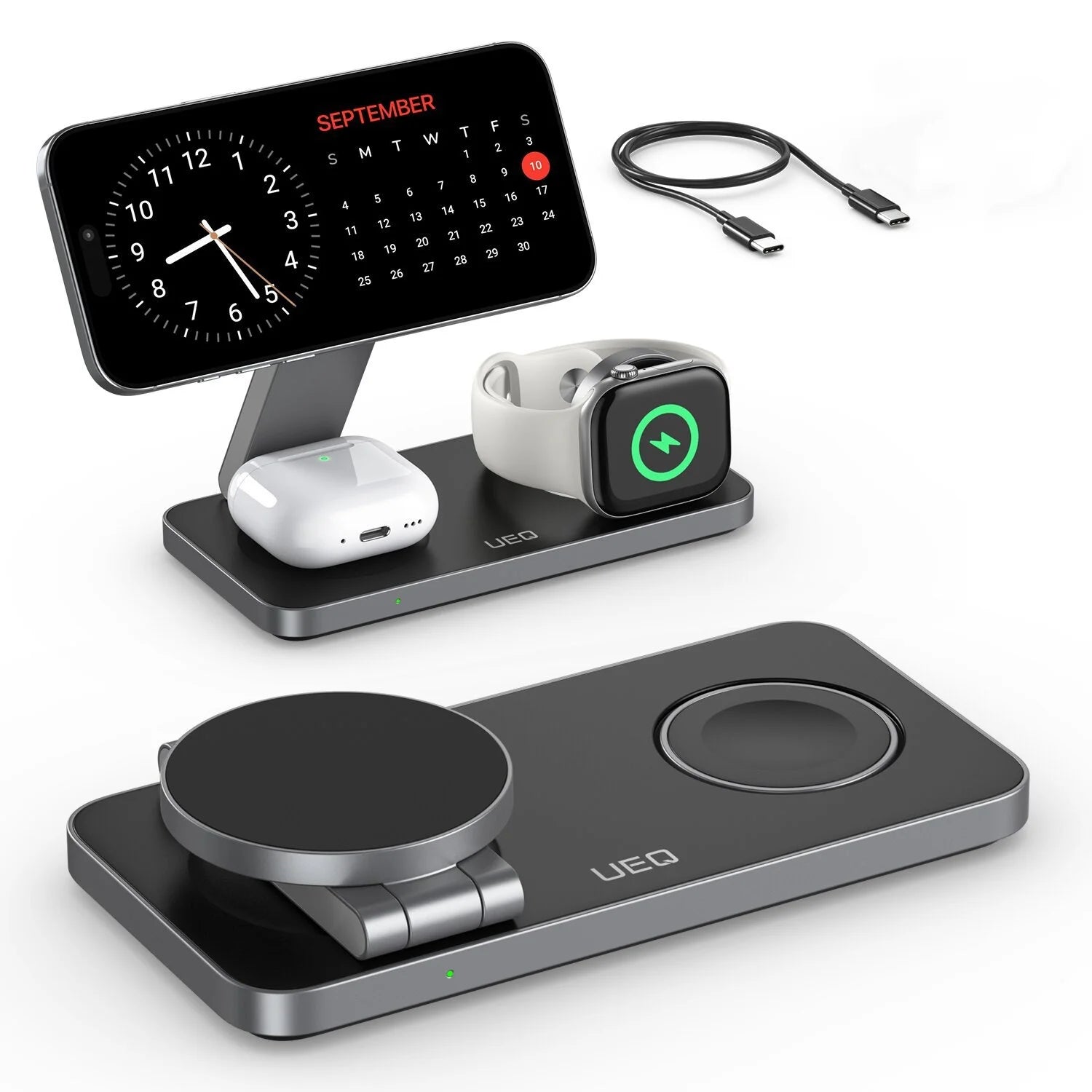Station de charge 3-en-1 pliable